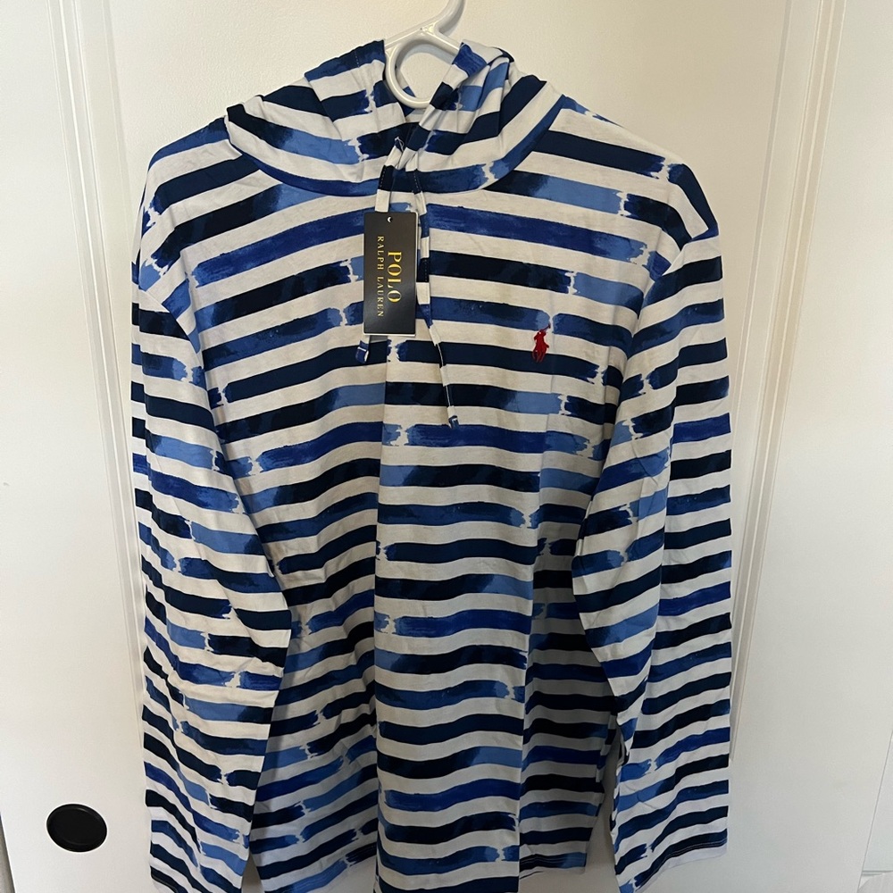 Polo Hooded Long Sleeve new with tags